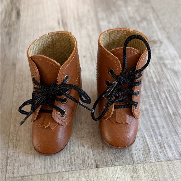 American Girl Other - American Girl Doll western style lace up boots